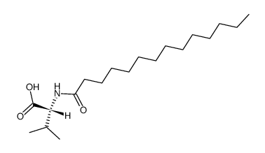N-十四酰基-D-缬氨酸结构式