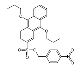 (4-nitrophenyl)methyl 9,10-dipropoxyanthracene-2-sulfonate结构式
