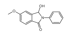 3-hydroxy-5-methoxy-2-chphenyl-2,3-dihydro-1H-isoindol-1-one结构式