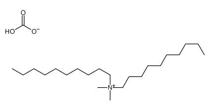 N-Decyl-N,N-dimethyl-1-decanaminium carbonate structure