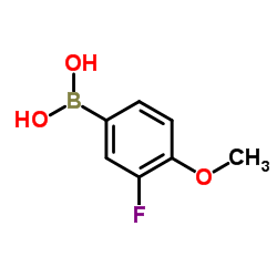 3-氟-4-甲氧基苯硼酸结构式
