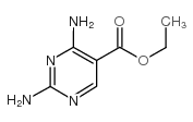 2,4-二氨基-5-嘧啶甲酸乙酯结构式