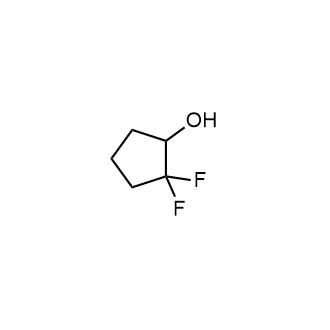 2,2-Difluorocyclopentanol Structure