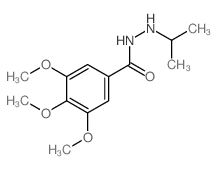 Benzoic acid,3,4,5-trimethoxy-, 2-(1-methylethyl)hydrazide Structure