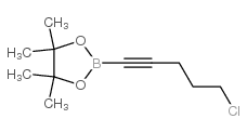 2-(5-CHLOROPENT-1-YN-1-YL)-4,4,5,5-TETRAMETHYL-1,3,2-DIOXABOROLANE Structure