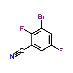 3-溴-2,5-二氟苯甲腈结构式