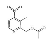 (3-methyl-4-nitropyridin-2-yl)methyl acetate Structure