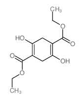 1,4-Cyclohexadiene-1,4-dicarboxylicacid, 2,5-dihydroxy-, 1,4-diethyl ester结构式