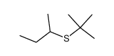 sec-butyl tert-butyl sulfide结构式