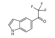 2,2,2-三氟-1-(1H-吲哚-5-基)乙酮结构式