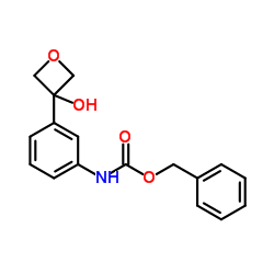Benzyl [3-(3-hydroxy-3-oxetanyl)phenyl]carbamate Structure