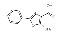 5-甲基-2-苯基-1,3--恶唑-4-甲酸结构式