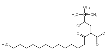 肉豆蔻酰基-DL-肉碱氯化物结构式