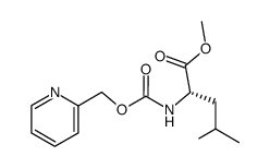 N-(2-pyridinylmethoxycarbonyl)-L-leucine methyl ester Structure
