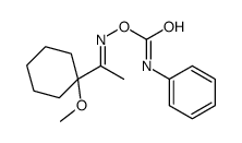[(Z)-1-(1-methoxycyclohexyl)ethylideneamino] N-phenylcarbamate Structure