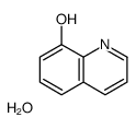 quinolin-8-ol,hydrate Structure