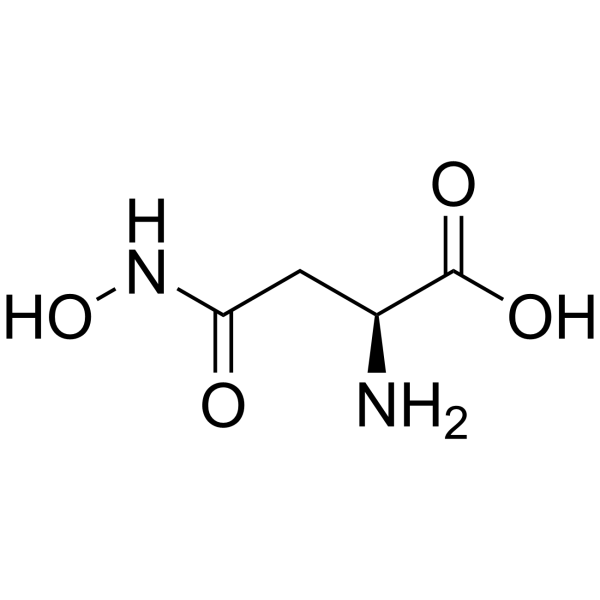 L-天冬氨酰-β-异羟肟酸结构式
