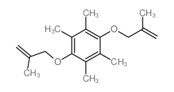 1,2,4,5-tetramethyl-3,6-bis(2-methylprop-2-enoxy)benzene Structure