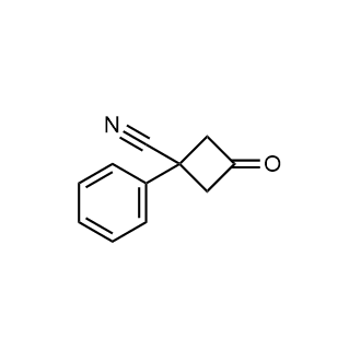 3-氧代-1-苯基环丁烷-1-腈结构式