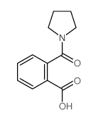 2-[(吡咯烷-1-基)羰基]苯甲酸结构式