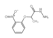 2-(2-硝基苯氧基)丙酰肼结构式