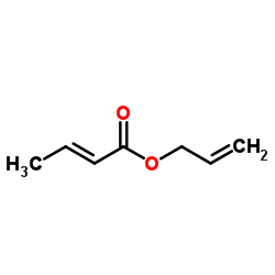 Allyl (2E)-2-butenoate Structure