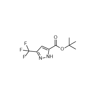 Tert-butyl 3-(trifluoromethyl)-1H-pyrazole-5-carboxylate Structure
