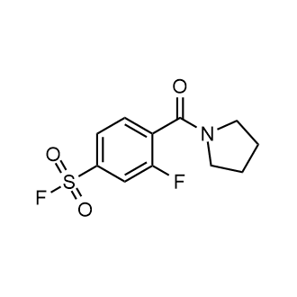 3-Fluoro-4-(pyrrolidine-1-carbonyl)benzenesulfonyl fluoride Structure