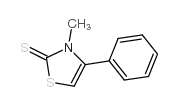 3-甲基-4-苯基噻唑啉-2-硫酮结构式