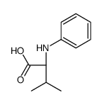 (2S)-2-anilino-3-methylbutanoic acid结构式