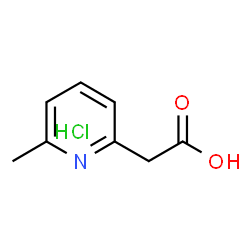 2-(6-甲基-2-吡啶基)乙酸盐酸盐结构式