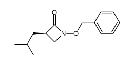 (R)-1-(benzyloxy)-3-isobutylazetidin-2-one Structure