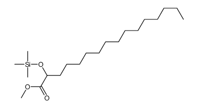 2-Trimethylsilyloxyhexadecanoic acid methyl ester Structure