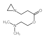 1-Aziridinepropanoicacid, 2-(dimethylamino)ethyl ester结构式