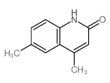 2(1H)-Quinolinone,4,6-dimethyl- Structure
