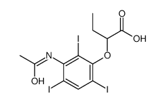 2-(3-acetamido-2,4,6-triiodophenoxy)butanoic acid结构式