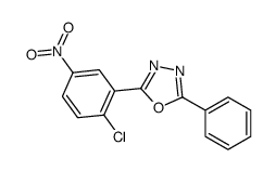2-(2-Chloro-5-nitrophenyl)-5-phenyl-1,3,4-oxadiazole Structure