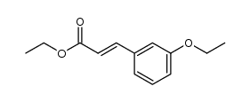 3-(3-ethoxy-phenyl)-acrylic acid ethyl ester结构式