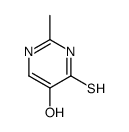 4(1H)-Pyrimidinethione, 5-hydroxy-2-methyl- (8CI,9CI) Structure