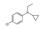4-chloro-N-cyclopropyl-N-ethylaniline结构式