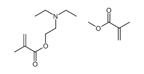 2-(diethylamino)ethyl 2-methylprop-2-enoate,methyl 2-methylprop-2-enoate Structure