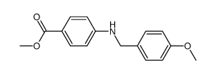 4-(4-methoxybenzylamino)benzoic acid methyl ester结构式