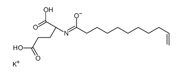 potassium,(2S)-5-hydroxy-5-oxo-2-(undec-10-enoylamino)pentanoate Structure