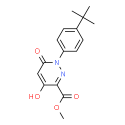 METHYL 1-[4-(TERT-BUTYL)PHENYL]-4-HYDROXY-6-OXO-1,6-DIHYDRO-3-PYRIDAZINECARBOXYLATE Structure