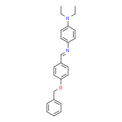 N'-[4-(benzyloxy)benzylidene]-N,N-diethyl-1,4-benzenediamine Structure