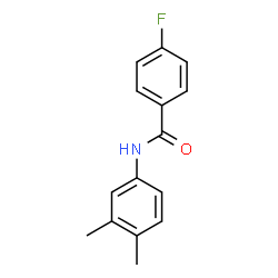 N-(3,4-Dimethylphenyl)-4-fluorobenzamide结构式