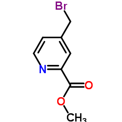 4-溴甲基吡啶-2-羧酸甲酯结构式