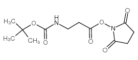 BOC-L-丙氨酸N-丁二酸酰亚胺结构式