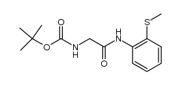 tert-butyl (2-((2-(methylthio)phenyl)amino)-2-oxoethyl)carbamate Structure