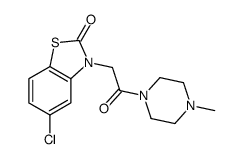 5-Chloro-3-[[(4-methylpiperazin-1-yl)carbonyl]methyl]benzothiazol-2(3H)-one Structure